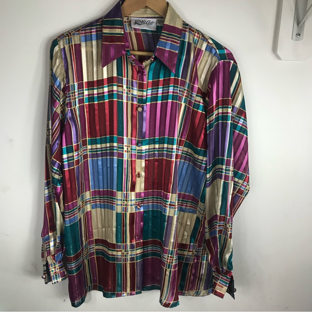 VINTAGE | Yves St. Clair 80s Semi Sheer Blouse